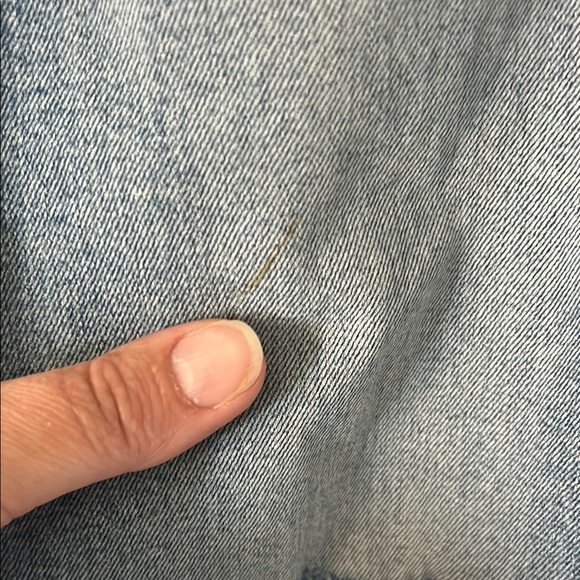 Agolde Ripped Blue Boyfriend Jeans - Picture 5 of 9